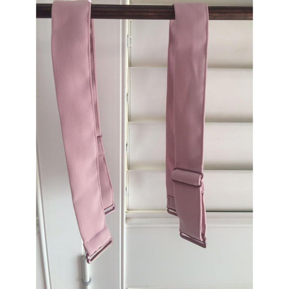 ROSE BLUSH PINK PEPLUM DRESS W REMOVABLE STRAPS - Picture 4 of 5